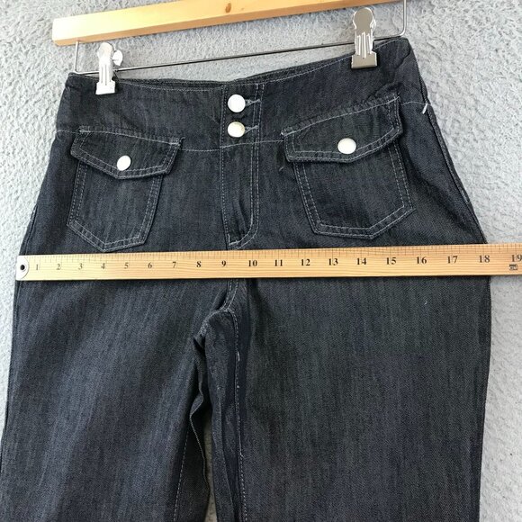 Flamingals Womens Curvy Fit Dark Wash Denim Jeans - Picture 7 of 11